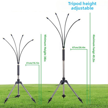 Microjet σειρά Σύστημα ψεκασμού με τρίποδο, χαμηλής πίεσης, ρυθμιζόμενο ύψος, εξωτερική ψύξη με ατμοποίηση