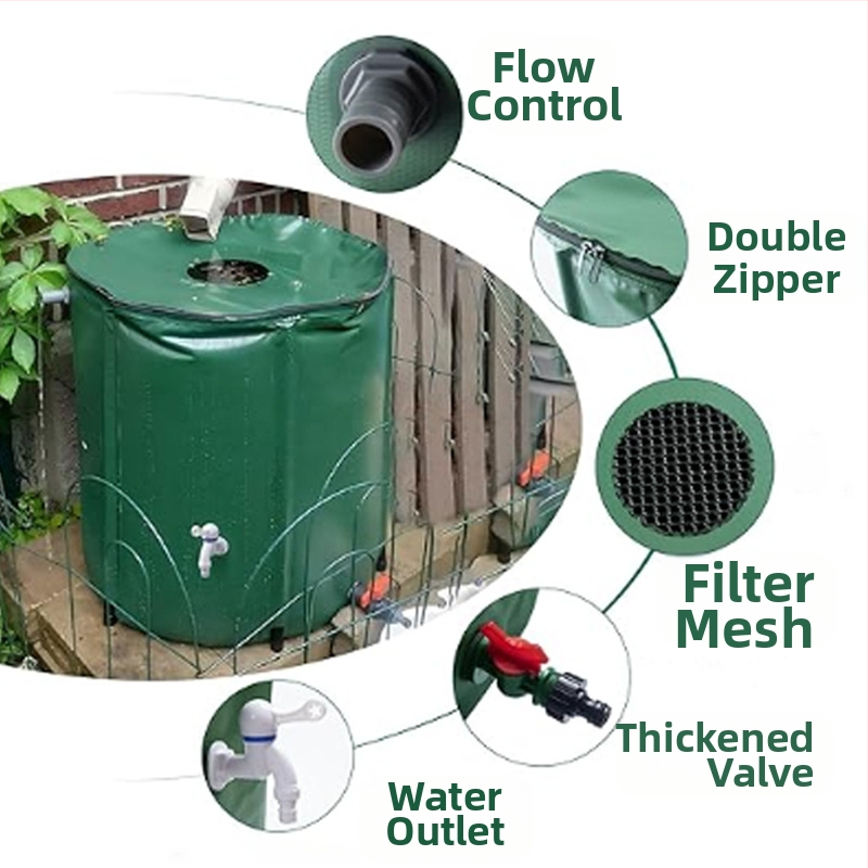 Кофа за събиране на дъждовна вода – PVC материал, марка Zhongrun, за съхранение на вода, произход: Уейфан, Шандонг