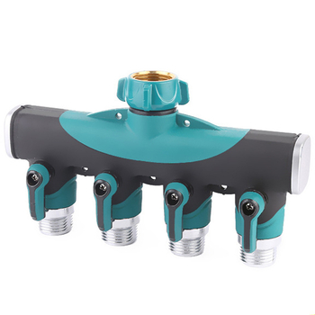 Τετραδρομική βαλβίδα με σφαίρα, τετραδρομικός διαχωριστής νερού, σύνδεση νερού, σωλήνας με πλαστικό επίχρισμα (Μάρκα: Shengda, Εφαρμογή: Πάρκο)