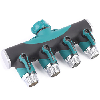 Τετραδρομική βαλβίδα με σφαίρα, τετραδρομικός διαχωριστής νερού, σύνδεση νερού, σωλήνας με πλαστικό επίχρισμα (Μάρκα: Shengda, Εφαρμογή: Πάρκο)