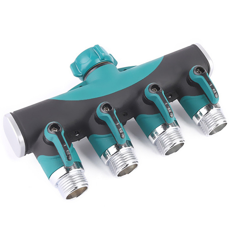 Keturių krypčių kamuolinis vožtuvas, keturių krypčių vandens atskyrimo jungtis, vandens jungtis, plastiniu danga dengtas vamzdinis jungtis (Prekės ženklas: Shengda, Parkas)