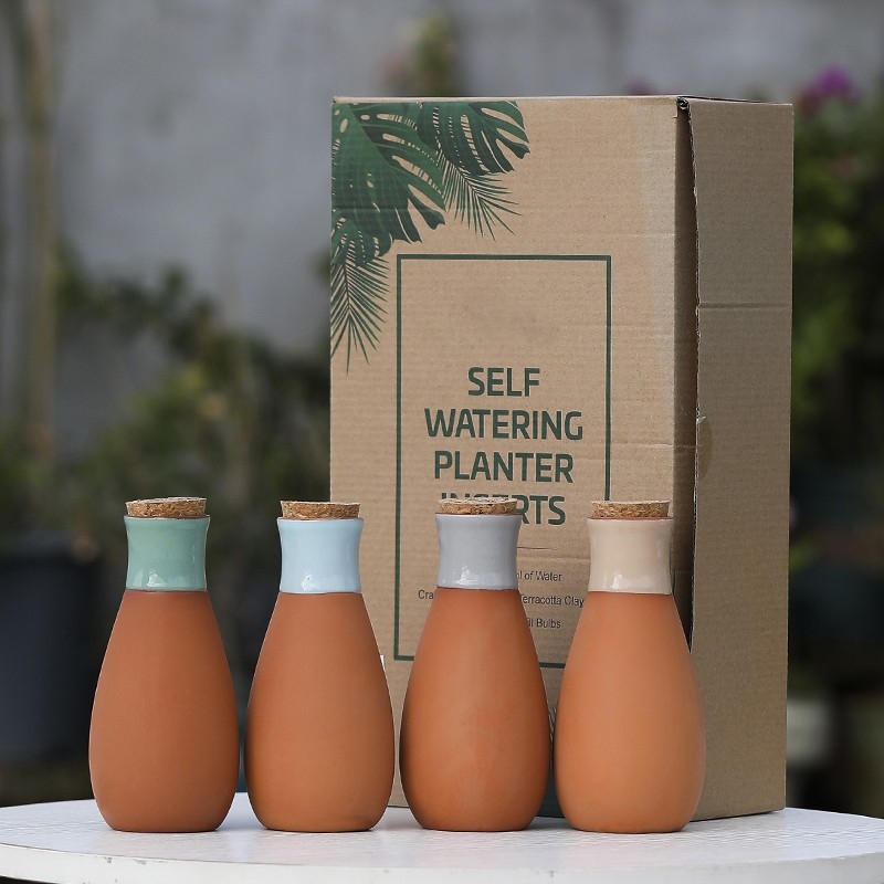 JX δοχείο ποτίσματος με σταγόνα, πηλός, χωρητικότητα 400 ml, διαρροή νερού