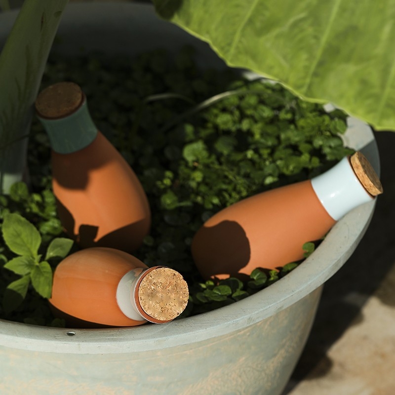 JX δοχείο ποτίσματος με σταγόνα, πηλός, χωρητικότητα 400 ml, διαρροή νερού