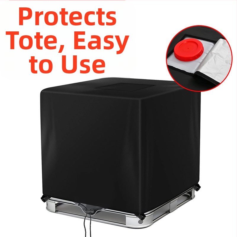 IBC капак за резервоар 1000L — външен водоустойчив, прахозащитен и изолиран покрив, универсална съвместимост