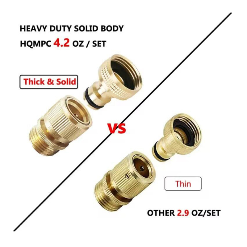 Sodo žarnos greito jungimo jungtis, varis, GHT, 2 komplektai, 0,16 kg