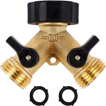 Réz Y-típusú háromutas kerti slagelosztó csap