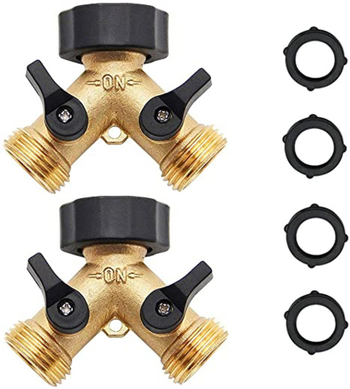 Réz Y-típusú háromutas kerti slagelosztó csap