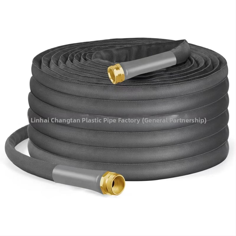 Spriegots ievainojams ūdens šļūtenes savienotājs ar alumīnija pārklājumu un vara zobiem, CT1008, PVC rokturis, darba spiediens 0,2–0,4 MPa