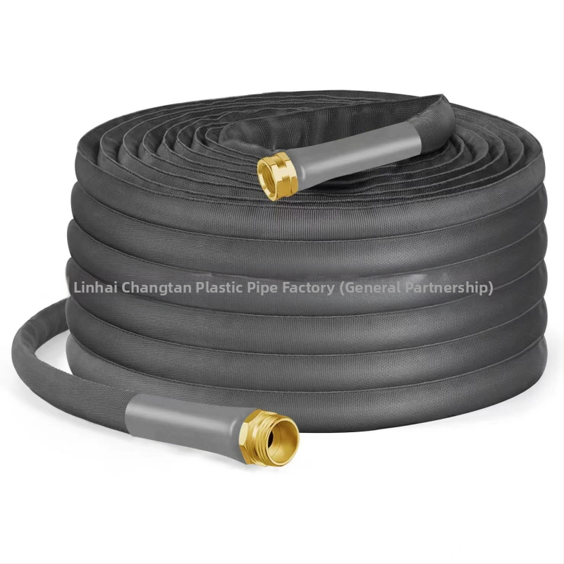 Spriegots ievainojams ūdens šļūtenes savienotājs ar alumīnija pārklājumu un vara zobiem, CT1008, PVC rokturis, darba spiediens 0,2–0,4 MPa