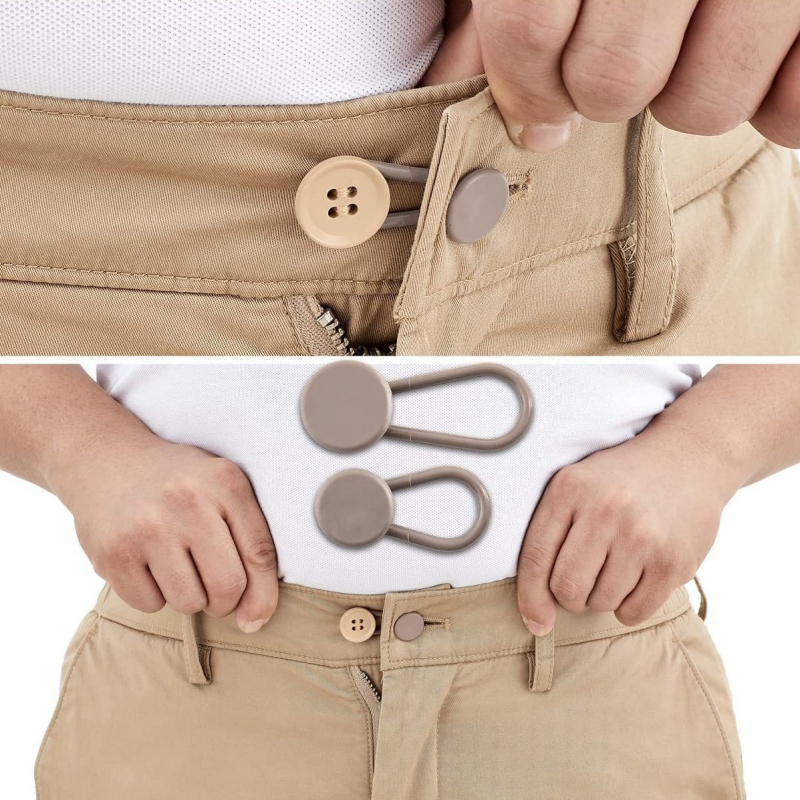 12 бр. разширители за талията на панталони и дънки — пластмаса/смола, DIY аксесоари, стил Fashion OL