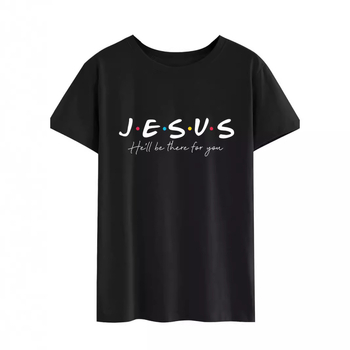 Pamutból készült slim-fit rövid ujjú póló angol betűs nyomással, kerek nyakú