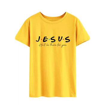 Pamutból készült slim-fit rövid ujjú póló angol betűs nyomással, kerek nyakú