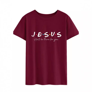 Pamutból készült slim-fit rövid ujjú póló angol betűs nyomással, kerek nyakú