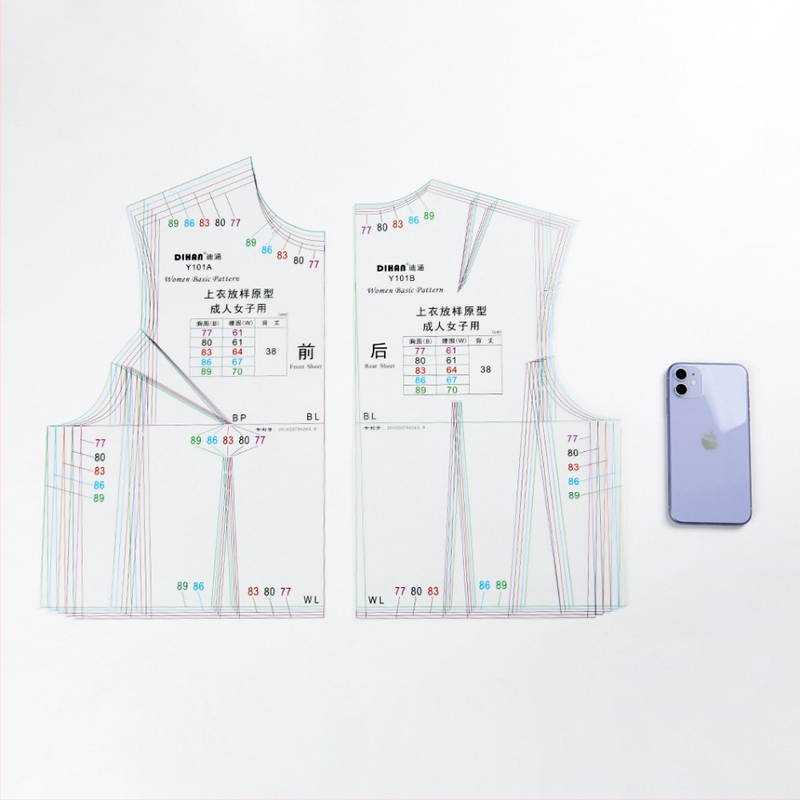 DIHAN Y101 1:1 Прототип дамско облекло, шаблон за кройка с японски стил (Марка: DIHAN; Внос: Не; IP лиценз: Няма; Пол: Жени)