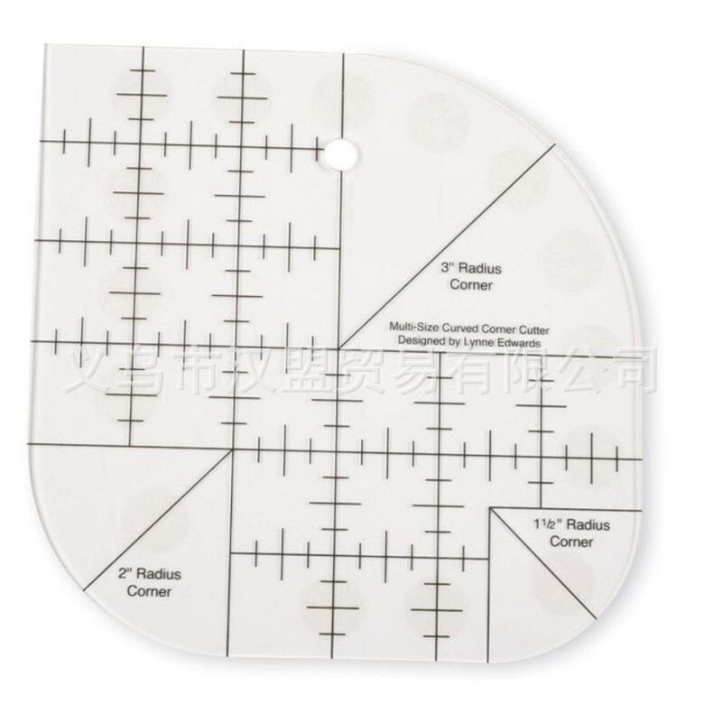 MSSD-01S Акрилна многофункционална шевна измервателна линийка за пачворк със DIY оформящ шаблон и колело за рязане