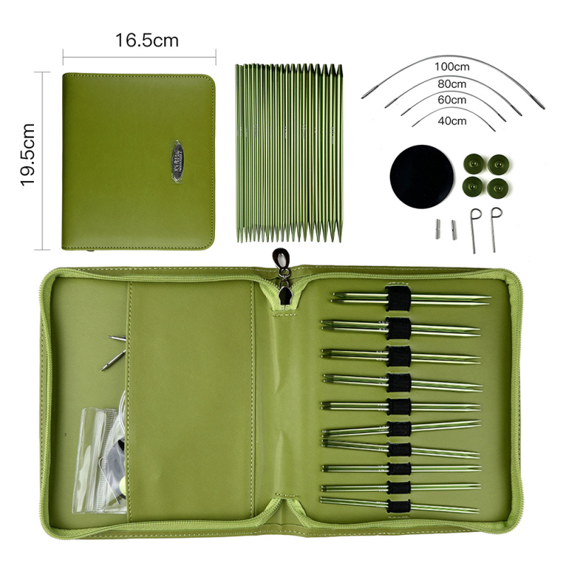 Set kružnih igala od aluminijevog oksida, odvojive tanke kružne igle, višenamjenski set za pletenje pulovera, 50 setova u kutiji