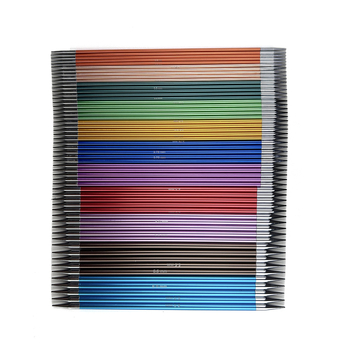 Σετ βελόνες πλεξίματος για πουλόβερ: βελόνες από αλουμίνο-οξείδιο, ίσιες και βελόνες με διπλό άκρο, 11 ζευγάρια, 5 βελόνες ανά σετ, ιαπωνικό στυλ