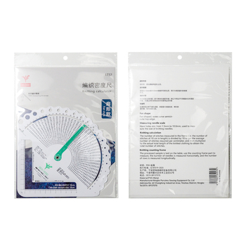 BEN YEDD kötés számláló és sűrűségmérő, ventillátor alakú dizájn, kötés kalkulátor