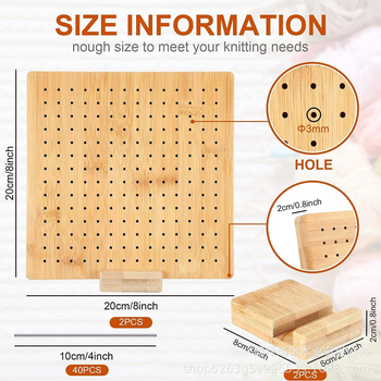 Ξύλινος πίνακας έργων πλέξιμο με βελονιά – πεύκο, μάρκα Reno, μοντέρνο μινιμαλιστικό στυλ