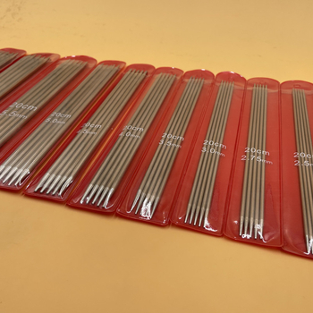 Ατσάλινες βελόνες πλεξίματος για πουλόβερ – κοντές και ευθείες, σετ 5 τεμαχίων, οικιακό στυλ, δυνατότητα εξατομίκευσης