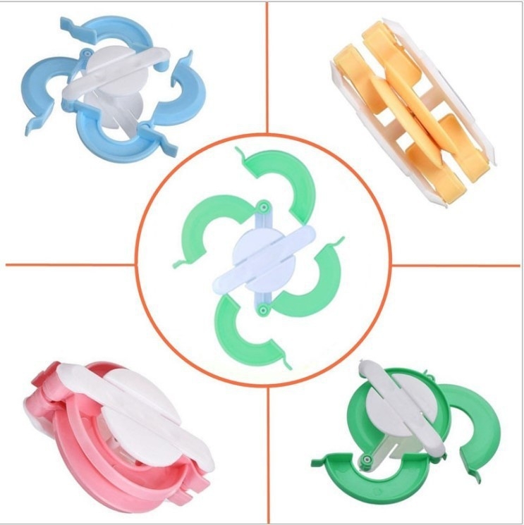 Машинка за вълнени помпони — инструмент за изработка на топчета и плетене; опаковка 100 бр, тегло 105 g, прост стил