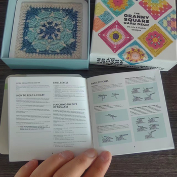 Карти със схеми за плетене – Granny Square комплект, 66 карти, 260 г, вълнени модели, бабина шарка карти; възможност за персонализация