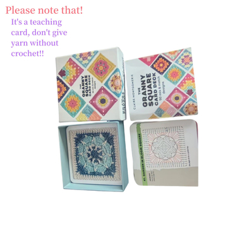 Карти със схеми за плетене – Granny Square комплект, 66 карти, 260 г, вълнени модели, бабина шарка карти; възможност за персонализация
