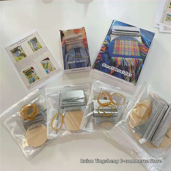 Αργαλειός οικιακής χρήσης για DIY κέντημα — μίνι φορητή έκδοση; προέλευση Γουενζού; συσκευασία 100 τεμάχια; μικτό βάρος 210; στυλ Κινέζικο; επεξεργασία και προσαρμογή: Όχι.