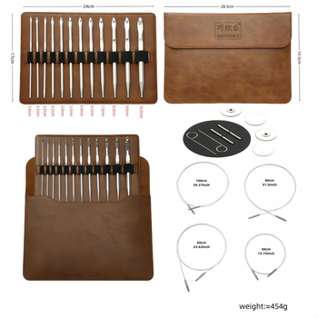 Σετ 12 αποσπώμενα βελονάκια για τουνισκό πλέξιμο, χειροποίητο, προσαρμοστικές επιλογές, ιαπωνικού στυλ, ελαφριά πολυτέλεια