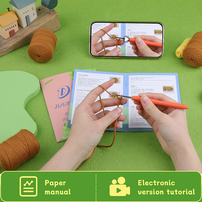 DIY mezgimo komplektas gyvūnėliui: akrilinis pluoštas worsted svoris, 24s, 4 gijos, worsted spun, anglų instrukcija ir vaizdo įrašas