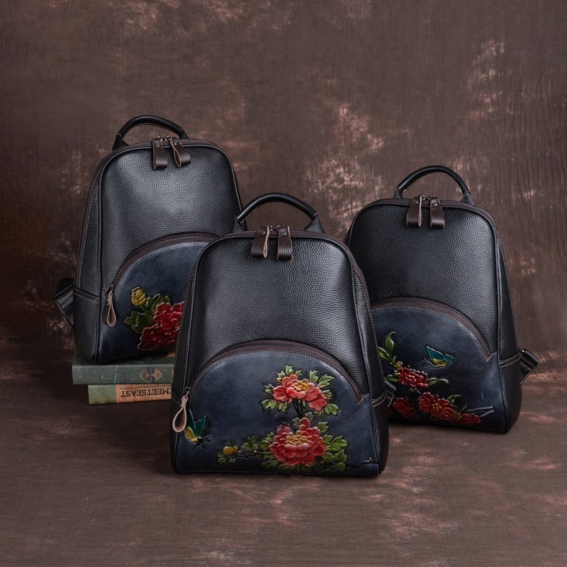 Jason Road elsőrétegű bőrből készült hátizsák – nagy kapacitás; cipzáras zárás; belső zsebek: cipzáros zseb, telefon zseb, ID-zseb, kamera zseb; légáteresztő, lopás elleni védelem