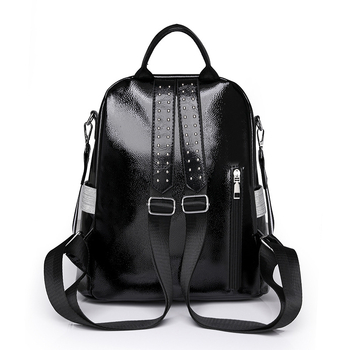 Női elefánt motívumos, gyémántokkal kirakott PU bőrből készült hátizsák, 2024 modell, többfunkciós szabadidős utazáshoz (anyag: PU; bélés: poliészter; zárás: cipzár; vízálló; kopásálló)