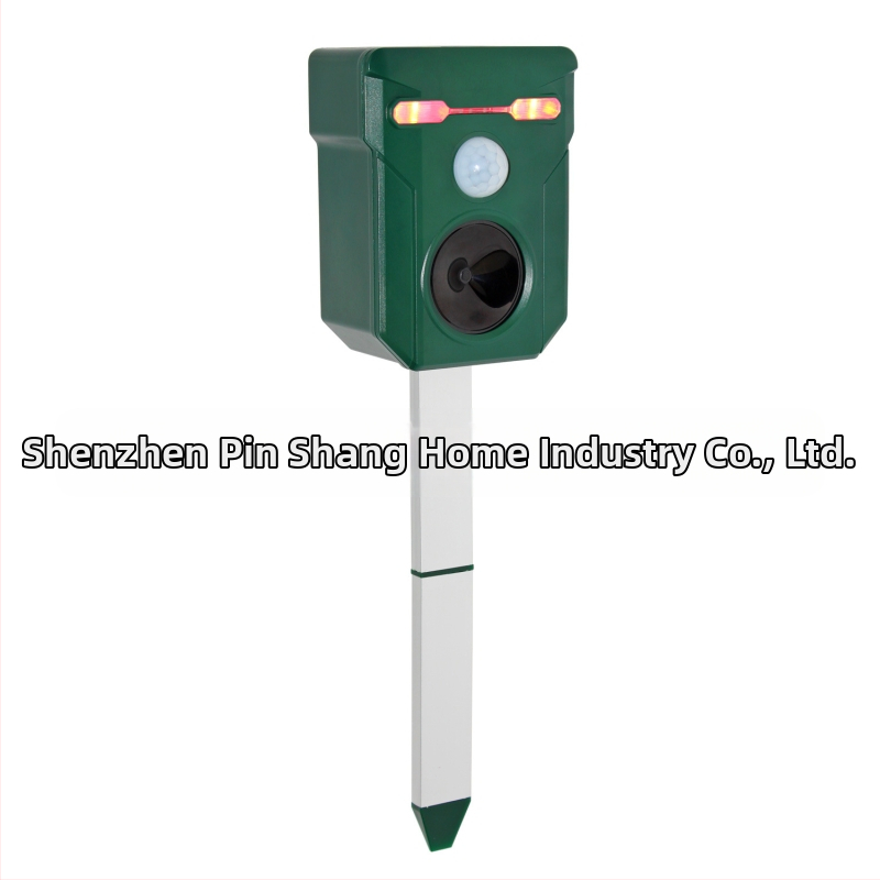 GH 513 Соларно външно ултразвуково устройство за отблъскване на животни с гласова аларма, презареждаем, ABS корпус, за комари и насекоми