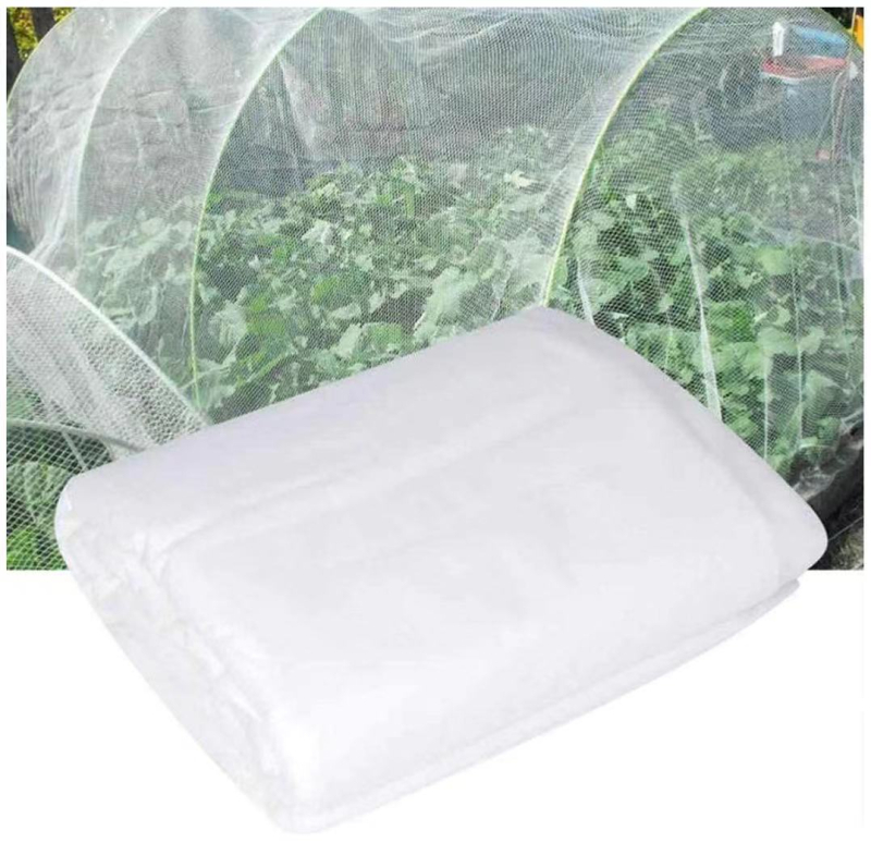 Kirptas insektų apsaugos tinklas su plonu tinklu daržovėms ir kultūroms, HDPE 5200s, 40 acs, vielos skersmuo 16–17 mm, tarnavimo laikas 8–10 metų