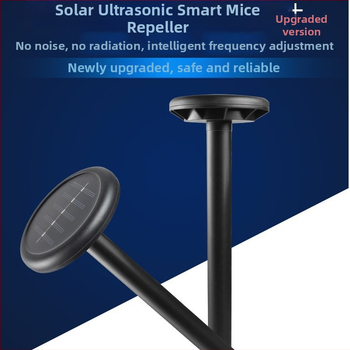 Išorinis saulės ultragarso kenkėjų atbaidymo įrenginys pelėms, modelis YN-2020S013, 5W, 400–1000 kHz, 1.2V, įkrovimas palaikomas