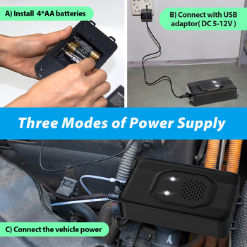 Išmani ultragarsinė pelės atbaidymo priemonė, įkraunama, kvadratinis dizainas, 18-36 kHz, 0.1 W
