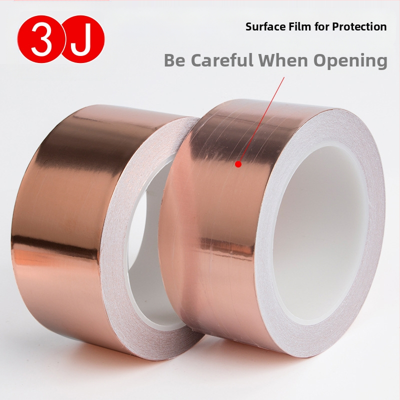 Jednostranná vodivá páska z meďovej fólie pre EMI tienenie — samolepiaca, hrúbka 0,05 mm, podklad: meďová fólia, prevádzková teplota: normálna