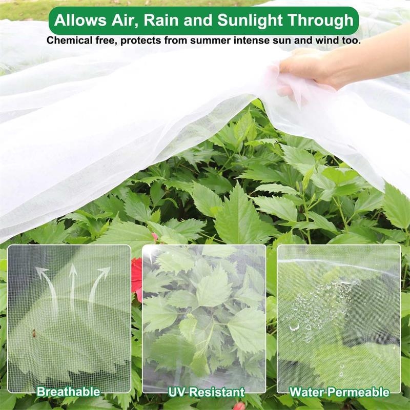 Kenkėjų apsaugos tinklas augalams ir daržovėms, Polietilenas, Tipas: Kenkėjų apsaugos tinklas, Prekės ženklas: Obo