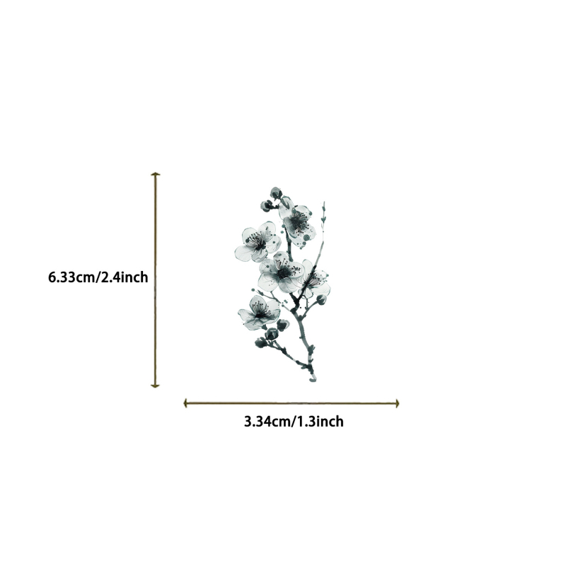 50 бр. флорални стикери в акварелен стил за дневник и тетрадка — самозалепващи, марка Pick up the music, IP лицензия: Не, стил Lovable wind, процес: печат