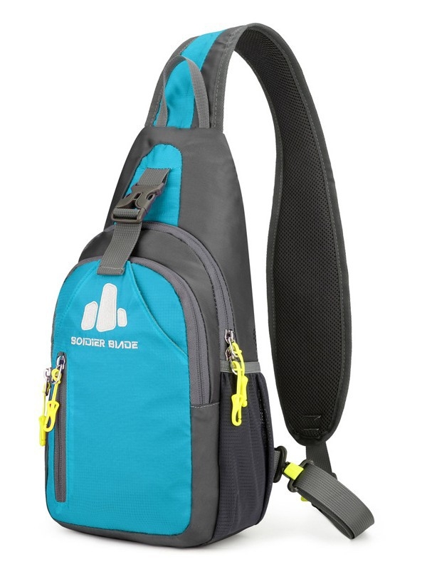 Nailoninė sportinė pečių krepšys, unisex, kvėpuojanti, atspari vandeniui, ultra lengva, poliesterio pamušalas, vientisa spalva, Blade Warrior