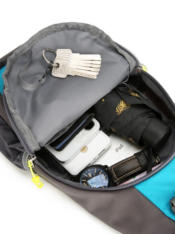 Nailoninė sportinė pečių krepšys, unisex, kvėpuojanti, atspari vandeniui, ultra lengva, poliesterio pamušalas, vientisa spalva, Blade Warrior