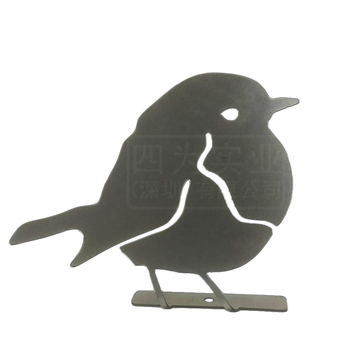 Vas madársziluett – művészeti sziluett otthoni dekorációhoz, fém állatsiluett a kertbe, utazási emlékek ajándék osztálytársaknak, univerzális modell