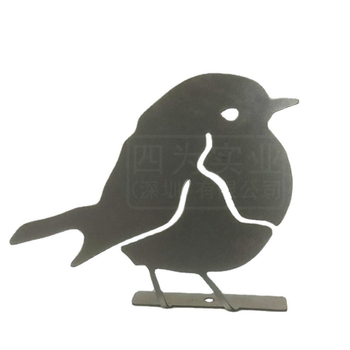 Vas madársziluett – művészeti sziluett otthoni dekorációhoz, fém állatsiluett a kertbe, utazási emlékek ajándék osztálytársaknak, univerzális modell