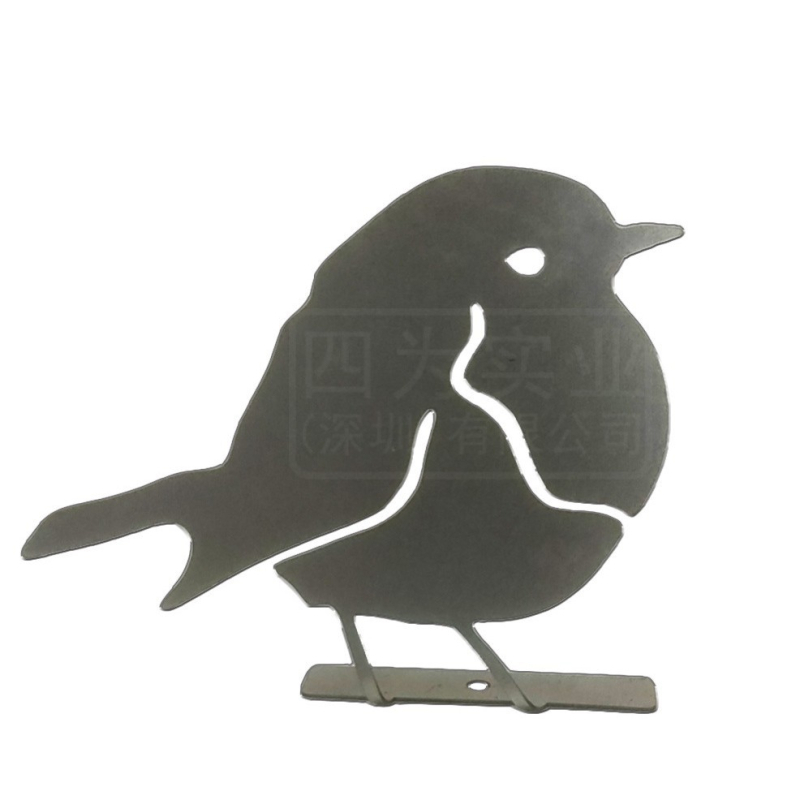 Vas madársziluett – művészeti sziluett otthoni dekorációhoz, fém állatsiluett a kertbe, utazási emlékek ajándék osztálytársaknak, univerzális modell