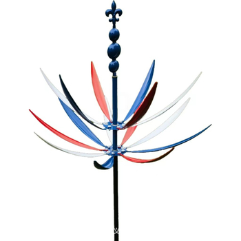 Kültéri fém szélmutató – modern minimalist design kerthez és gyephez; vasból, univerzális használat, karton csomagolás