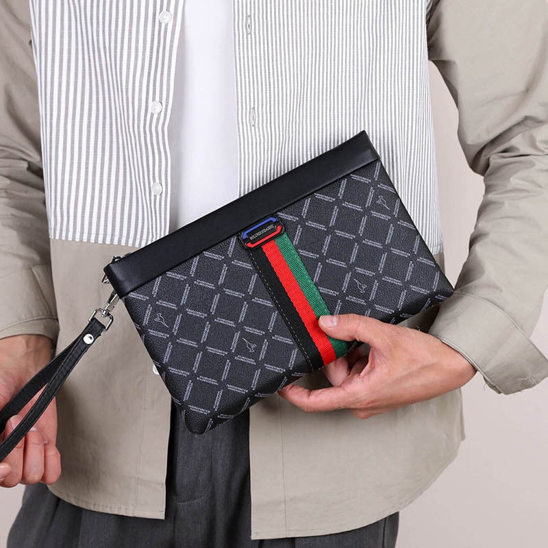 Vyrų PU clutch rankinė, Urban Simplicity – kasdieniniam naudojimui