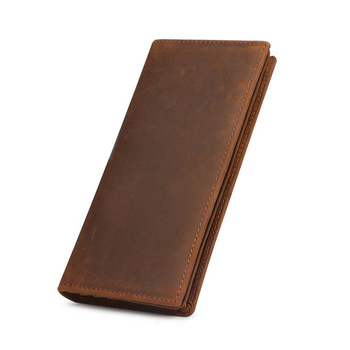 Oddo RFID мъжки би-фолд портфейл – естествена кожа (първи слой телешка кожа), анти-крадба и анти-магнитна защита, подплата от кожа