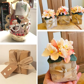 Конопена лента за занаяти с рибена коприна, текстилна тъкан, подаръчно опакована, толеранс 0.5–1 cm