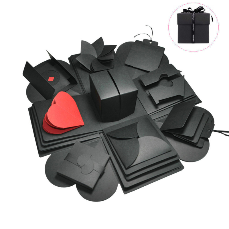 DIY експлозивна кутия за снимки за двойки — ръчно изработен поп-ъп фотоалбум като подарък