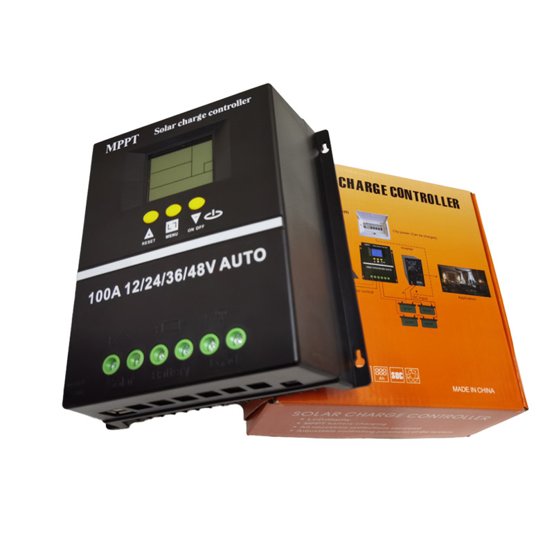 MPPT saulės įkrovimo valdiklis, serija 100A/80A/60A, 12/24/36/48V, USB sąsaja, energijos suvartojimas 1W